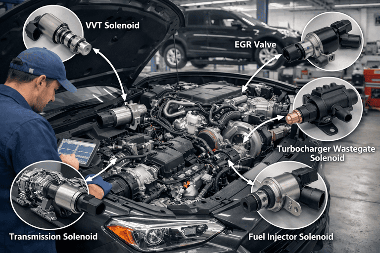 Various applications of solenoids in different industries