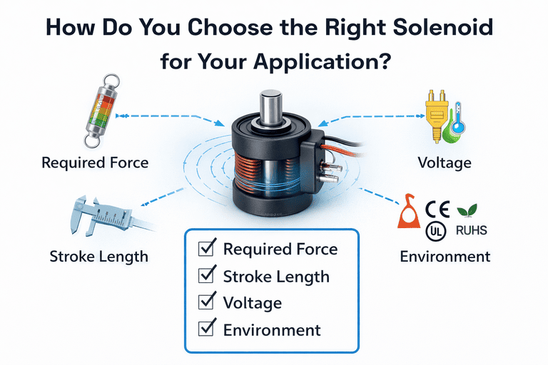 Engineer choosing a solenoid
