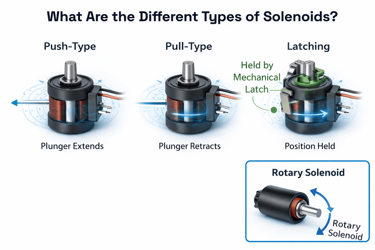 Different types of solenoids