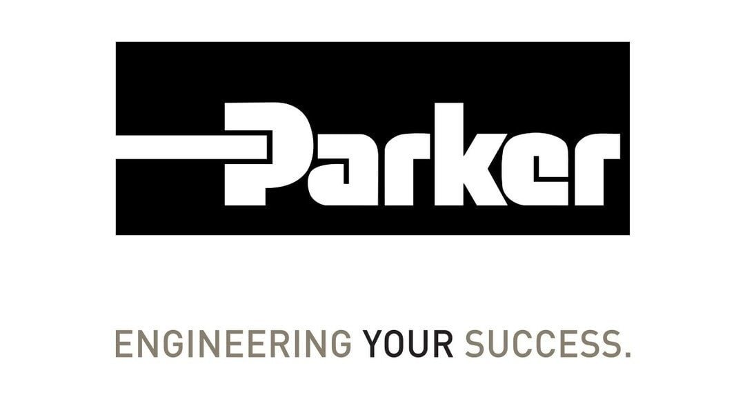 A durable Parker Hannifin solenoid coil on a hydraulic valve