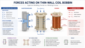 Custom Stepper Motor Coil Case Study: Solving Thin-Wall Bobbin Manufacturing Challenges